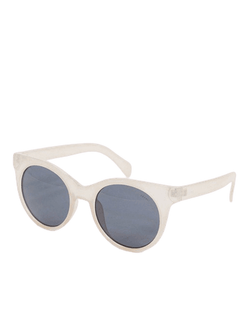 Esprit round sunglasses in beige | ASOS