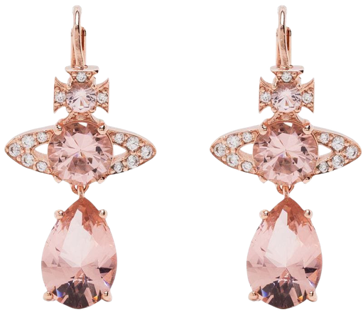 Vivienne Westwood Crystal Orb Drop Earrings - Farfetch