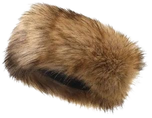 brown fur hat -