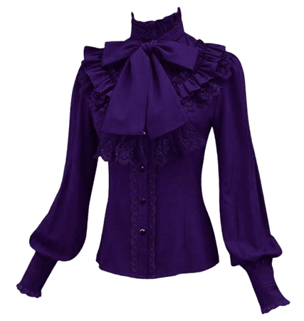 purple blouse