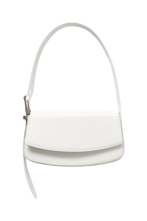 White Lizard-effect leather shoulder bag | Balenciaga | NET-A-PORTER