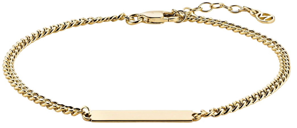 Engravable Bar Curb Chain Bracelet | Mejuri