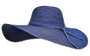 sun hat navy blue floppy