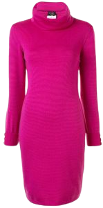 fuchsia sweater dress