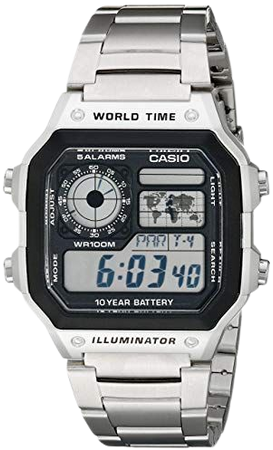 Casio AE1200WHD-1A Stainless Steel Digital Watch