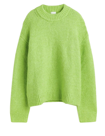 green jumper
