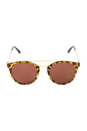 Brown Tortoise Sunglasses - Round Sunglasses - Chic Sunnies