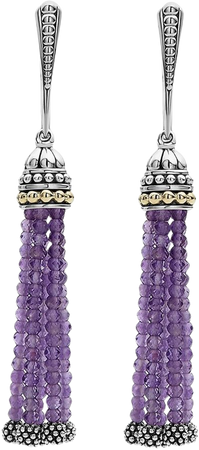 LAGOS Caviar Icon Tassel Drop Earrings | Nordstrom