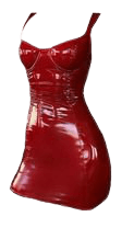 red spandex dress