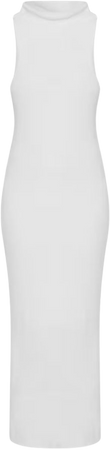 White Funnel Neck Super Soft Knit Maxi Dress | PrettyLittleThing USA