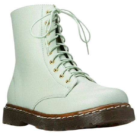 Mint Combat Boots 1