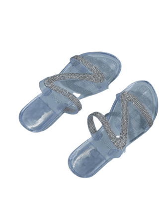 Rhinestone Decor Slide Sandals | SHEIN USA
