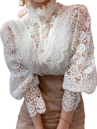Lace Puff Sleeve