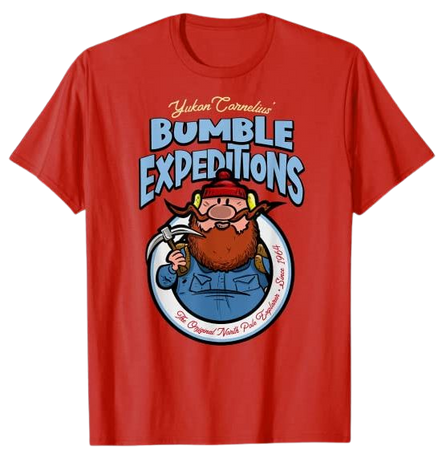 Amazon.com: Cornelius of the Yukon Bumble Expeditions Reindeer Christmas T-Shirt: Clothing