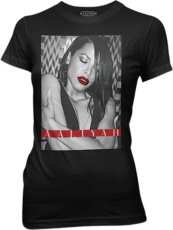 Amazon.com: Ripple Junction Aaliyah Graphic Black T-Shirt, Soft Crew Shirt for Teens : Clothing, Shoes & Jewelry