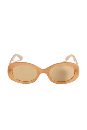 Chiara Plastic Oval Sunglasses | Urban Outfitters