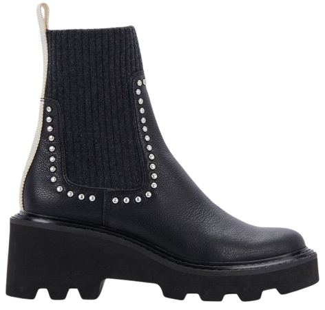 HOVEN STUD H2O BOOTS BLACK LEATHER – Dolce Vita