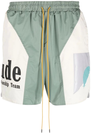 Rhude logo-print Deck Shorts - Farfetch