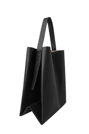 LEATHER TOTE BAG - Black - Bags - COS GB