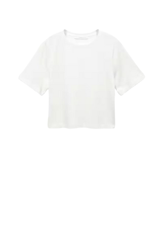 Short-sleeved cotton t-shirt - Women | Mango USA