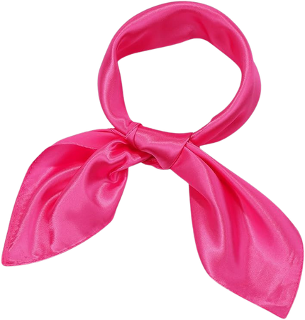 SATINIOR Chiffon Scarf Square Handkerchief Satin Ribbon Scarf Neck Scarf for Women Girls Ladies Favor (23.6 x 23.6 inches, Light Rosy) at Amazon Women’s Clothing store
