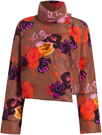 Michelle Waugh The Khirma Floral Puffer Jacket