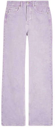 purple pastel denim
