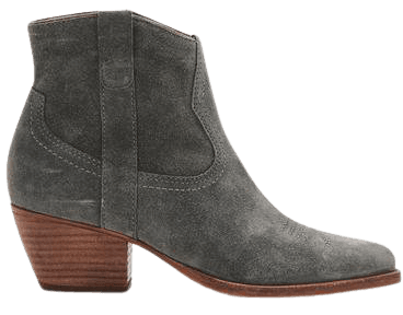 SILMA BOOTIES IN GREY SUEDE – Dolce Vita