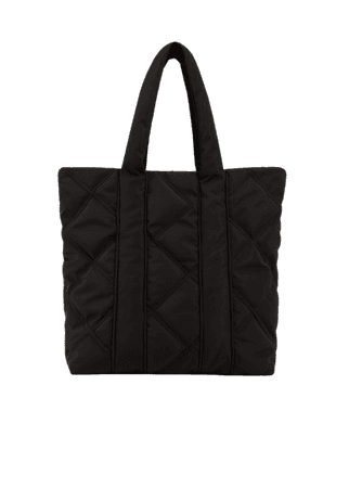 Quilted shopper bag - Women | Mango USA