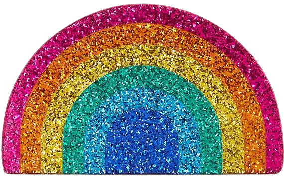 Kurt Geiger London Glitter Rainbow Shaped Clutch | Dillard's