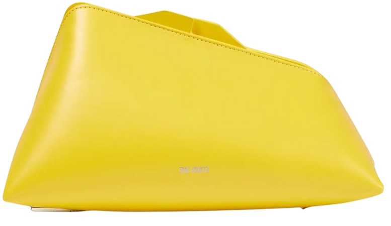 8 30 PM Leather Clutch in Yellow - The Attico | Mytheresa