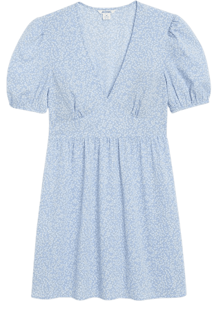 Tea dress - Blue - Mini dresses - Monki WW