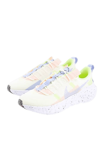 Nike Crater Impact sneakers in off white yellow and blue | ASOS