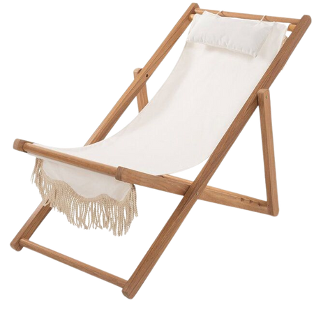 Premium Sling Chair, Antique White - Business & Pleasure Co. Sun Shop | Maisonette