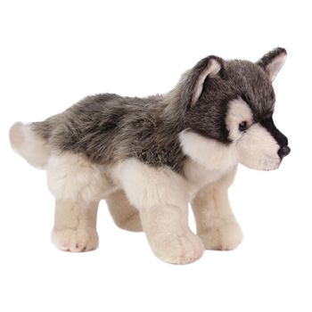 Lifelike Wolf Stuffed Animal | Nat & Jules | Stuffed Safari