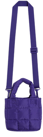 Padded mini totebag - Bright purple - Monki WW