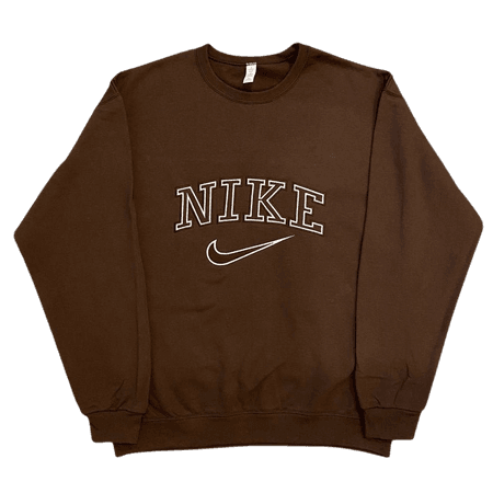 Nike Crewneck Nike sweatshirt Oversized Embroidered | Etsy