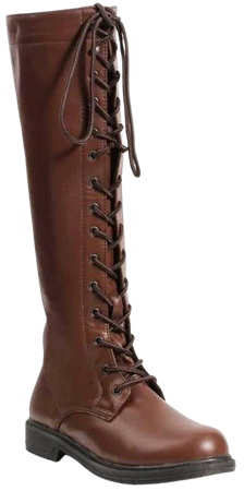 brown knee boots