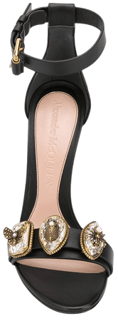Alexander McQueen bejewelled strap 115mm sandals