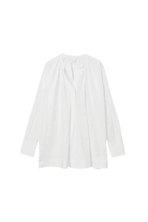 PLEATED TUNIC - White - Tops - COS GR