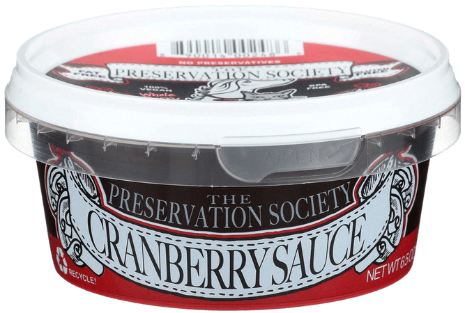 The Preservation Society Cranberry Sauce, 6.5 Ounce -- 6 per case