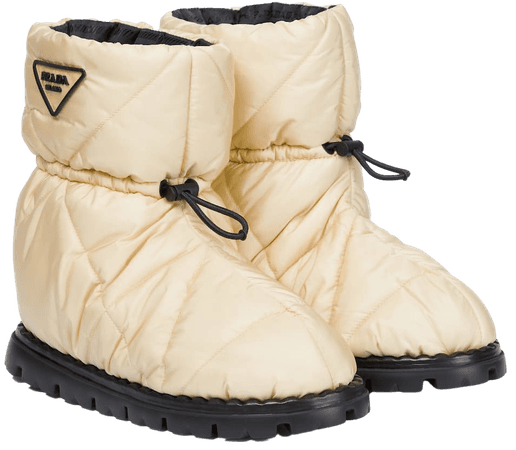 Prada - Quilted nylon snow boots | Mytheresa