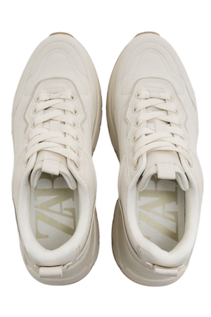 SINGLE COLOR RUNNING SHOES - Off White | ZARA United States