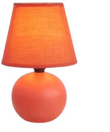 orange lamp table