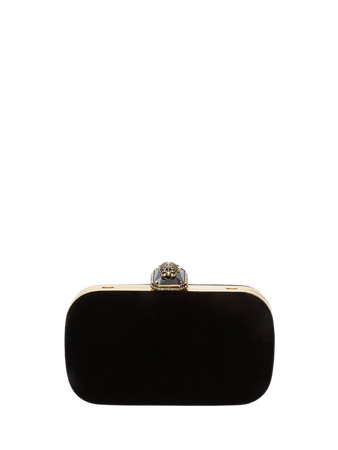 Beetle Box Clutch in Black | Alexander McQueen GB