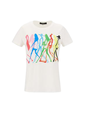 Flutterflies T-shirt, multicolour - "SELVA" Max Mara