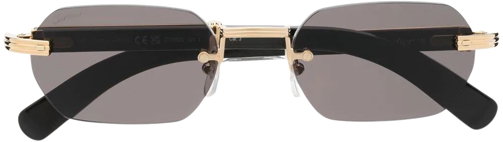 Cartier Eyewear Rectangle Tinted Sunglasses - Farfetch