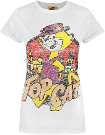 Amazon.com: Top Cat Distressed Women's T-Shirt : Clothing, Shoes & Jewelry