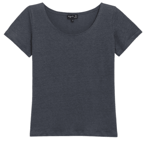 grey linen Tasmanie t-shirt