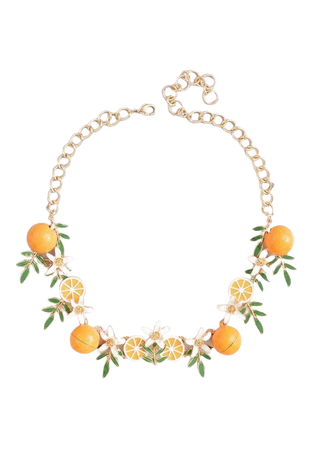 orange necklace